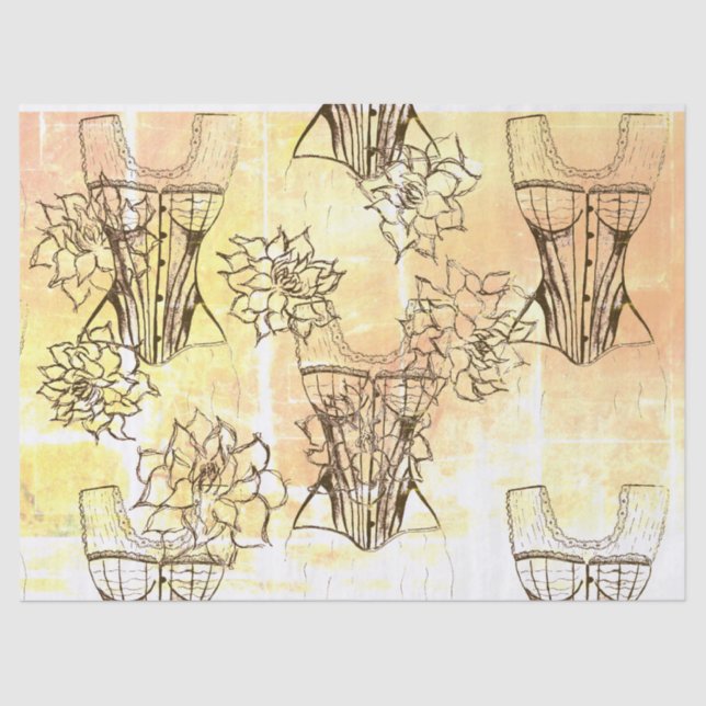 Papel De Seda Floral femenina (Anverso)