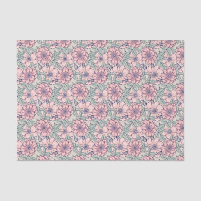 Papel De Seda Floral - Frida (Anverso)