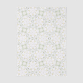 Papel De Seda Floral Geométrico Neutral Suave