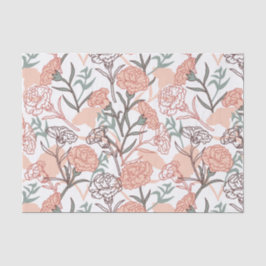 Papel De Seda Floral inspirada en la naturaleza: patrón de flor 