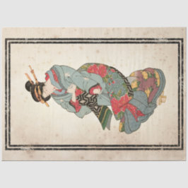 Papel De Seda Floral Kimono Japonesa Vintage Decoupage Art