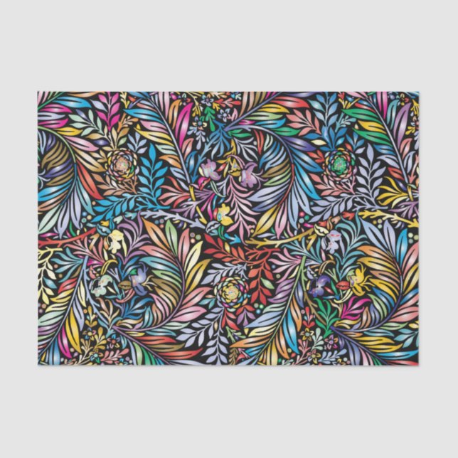 Papel De Seda Floral moderna (Anverso)