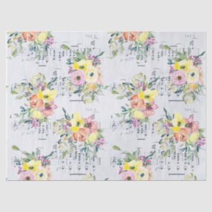 Papel De Seda Floral musical