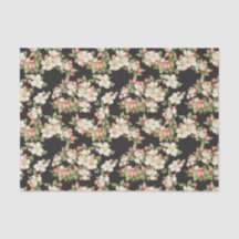 Floral negro elegante