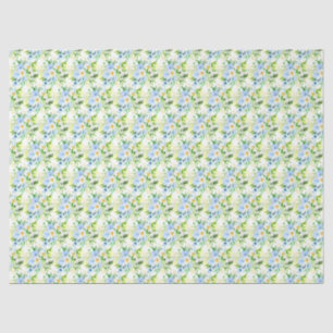 Papel De Seda Floral Nomeolvides y Margaritas