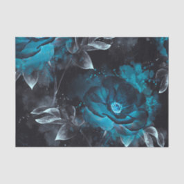 Papel De Seda Floral oscura