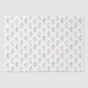 Papel de Seda Floral Pastel