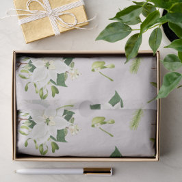 Papel de seda floral personalizado