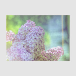 Papel De Seda Floral Purple Lilac Country Art Design