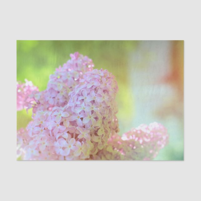 Papel De Seda Floral Purple Lilac Pastel Country Art Design (Anverso)