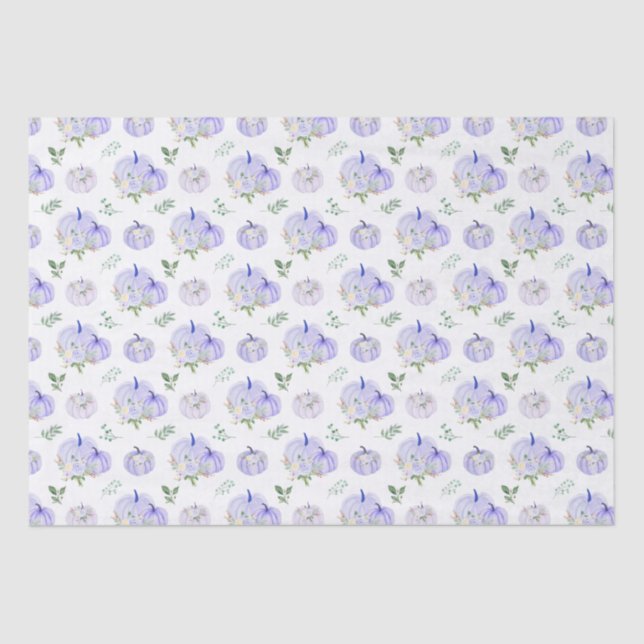 Papel De Seda Floral Purple Pumpkins (Anverso)