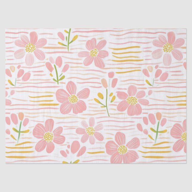 Papel de Seda Floral Retro (6) (Anverso)