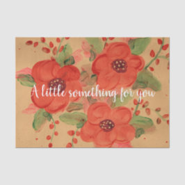 Papel De Seda Floral roja espléndida