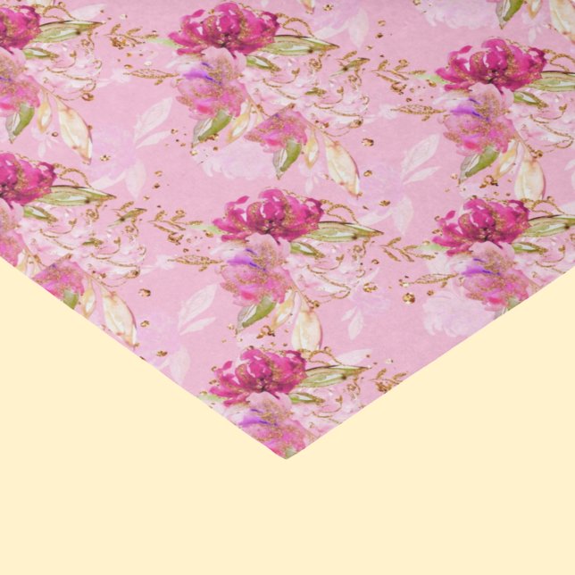 Papel De Seda Floral rosa (Subido por el creador)