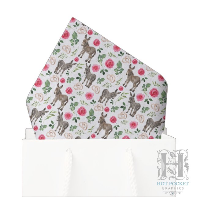 Papel de seda floral rosa burro rústico (Subido por el creador)