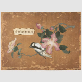 Papel De Seda Floral rosa deja descomposición de la cosecha de a