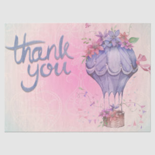 Papel De Seda floral rosa y púrpura