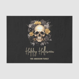 Papel De Seda Floral Skull Halloween Party