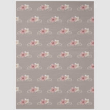 Floral taupana y rosa