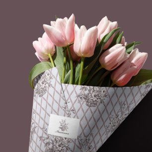 Papel de seda floral Toile francés