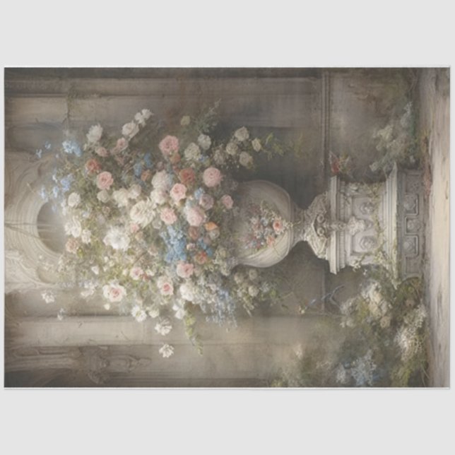 Papel De Seda Floral victoriana (Anverso)