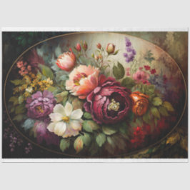 Papel De Seda Floral Vintage.