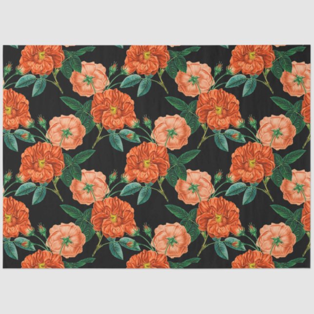 Papel De Seda Floral vintage popular (Anverso)