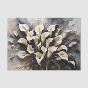 Papel De Seda Floral White Calla Lily