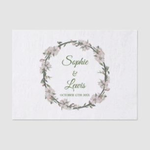 Papel De Seda Floral Wreath