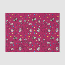 Papel De Seda Floral y mariposa divertida patrón sin fisuras - r