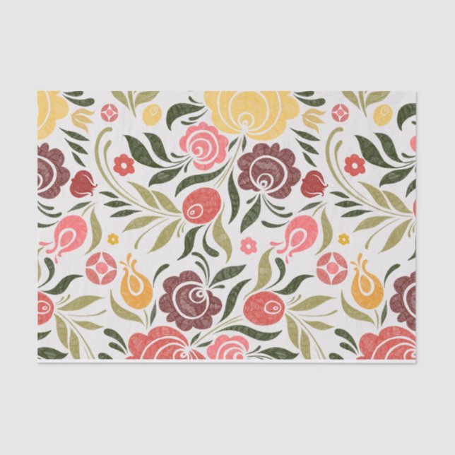 Papel De Seda Floral - Zoe (Anverso)