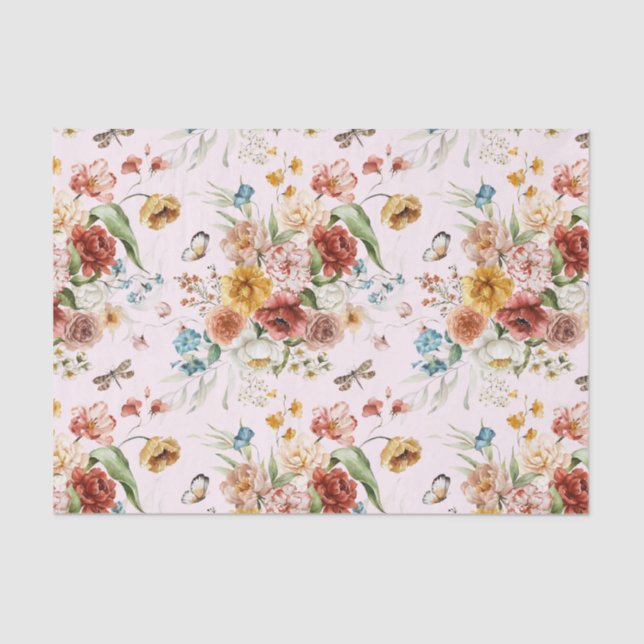 Papel De Seda Florales de bodegón holandés del siglo XVII con fo (Anverso)