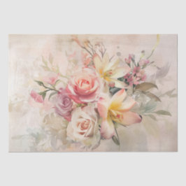 Papel De Seda Florales de primavera vintage Día de la Madre