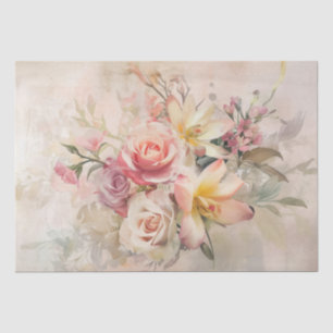 Papel De Seda Florales de primavera vintage Día de la Madre