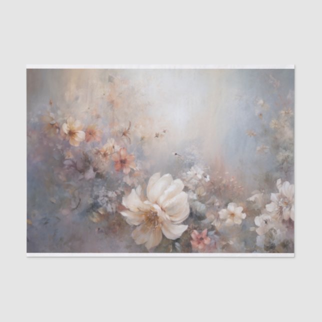 Papel De Seda Florales delicados, suaves, hermosos y elegantes p (Anverso)