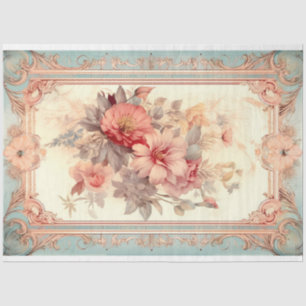 Papel De Seda Florales enmarcados