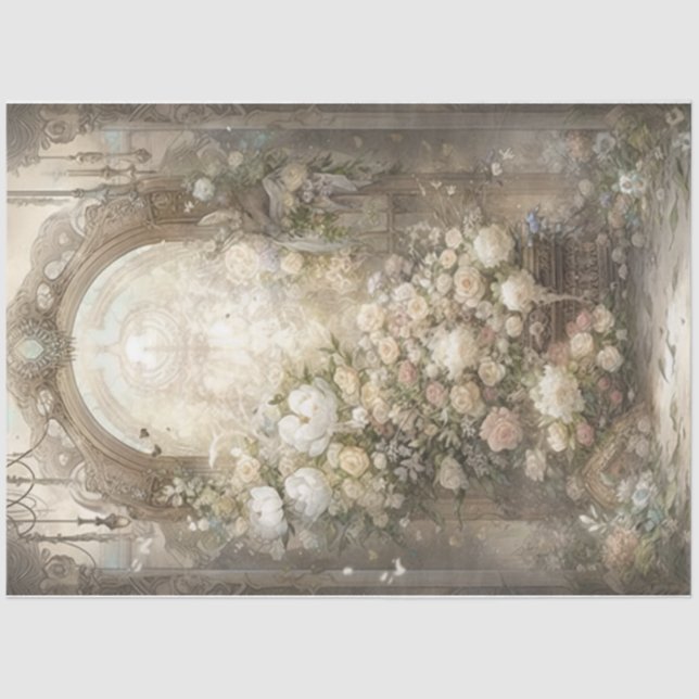 Papel De Seda Florales victorianas (Anverso)