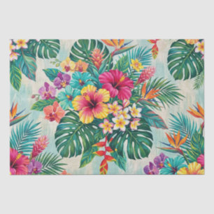 Papel De Seda Florecimiento Floral de Aloha Tropical