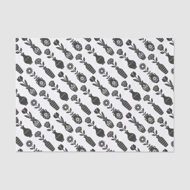Papel De Seda Floreros (Anverso)