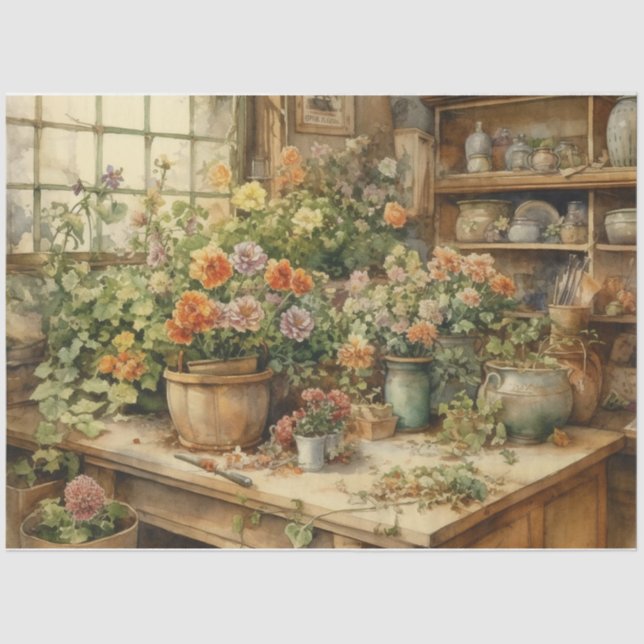 Papel De Seda Flores (Anverso)