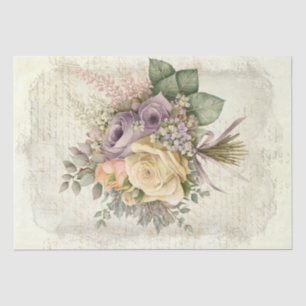 Papel De Seda Flores acuarelas de los buquets bodas
