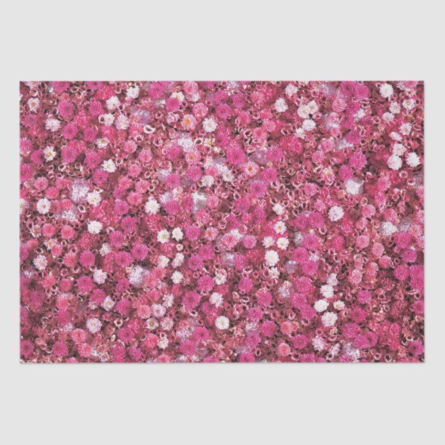 Papel De Seda Flores acuáticas de cumpleaños (Anverso)