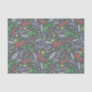 Papel De Seda Flores Antiguas Mariposas Marigolds Claveles