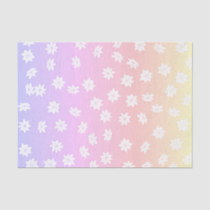 Papel De Seda Flores arcoiris