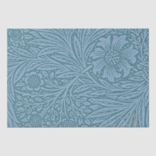 Papel De Seda Flores azules florales de William Morris Vintage