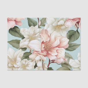 Papel De Seda Flores Botánicas Brillantes