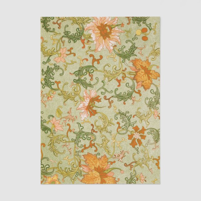 Papel De Seda Flores de adorno chino Jones (Anverso)