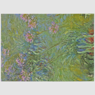 Papel De Seda Flores de Agapanthus (por Claude Monet)