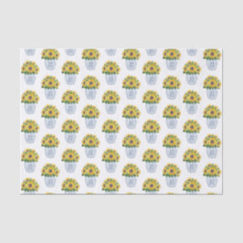 Papel De Seda Flores De Agua En La Vasa Azul Y Blanca De China