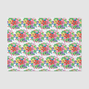 Papel De Seda Flores de arcoiris acuáticas